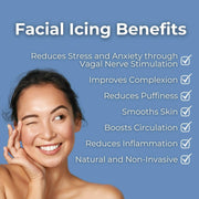 Collapsible Ice Facial Bowl - Built-in Ice Tray for Home Cryotherapy, Skin Tightening & Acne Relief