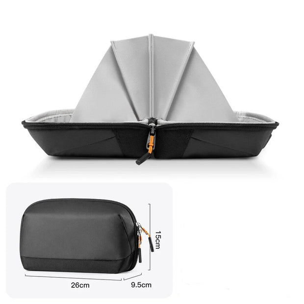 Travel Tech Organizer - Water-Resistant Gadget Case with Dividers