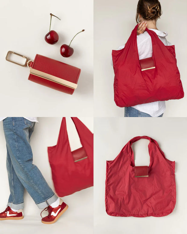Keychain Tote Bag - Compact Expandable Shopping Bag That Fits On Your Keys