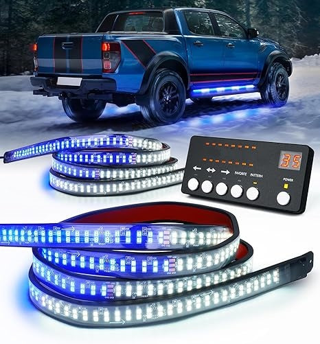 70" Dual-Row LED Strobe Strips - 864 LED Emergency Vehicle Lights