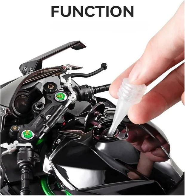 1:9 Scale Premium Alloy Motorcycle Model - Collector's Edition with Smoke Effect & Display Stand