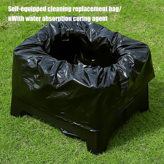 Compact Portable Toilet for Camping & Emergencies - Odor-Free & Foldable