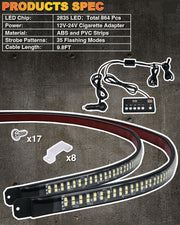 70" Dual-Row LED Strobe Strips - 864 LED Emergency Vehicle Lights