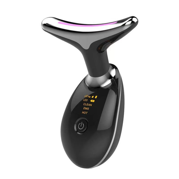 Rose Gold Facial Massager - 3-in-1 Red Light Therapy & Sculpting Wand