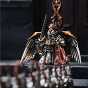 The Crimson Templar - Handcrafted Metal Knight Figure with Magnetic Customizable Parts