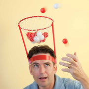 Basketball Headband Hoop Game – Adjustable Headband with 20 Balls