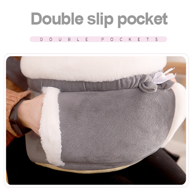 Winter Plush Pet Carrier Backpack – Warm Travel Chest Bag for Small Dogs & Cats