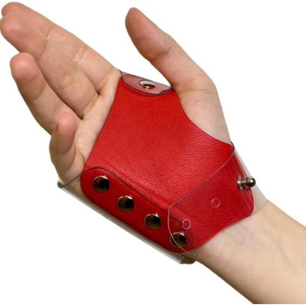 Professional Makeup Artist Glove Palette - Leather & Hypoallergenic Vinyl Mixing Surface