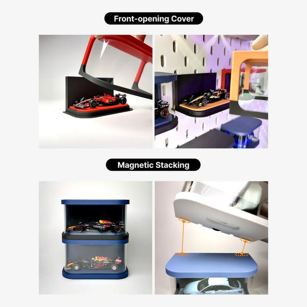 1/43 Scale Model Display Case – Compatible with Ferrari Replica Miniature Cars