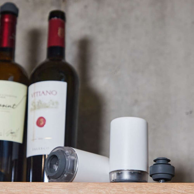 Precision Pressure Wine Preserver Pump + 2 Stoppers – Keep Wine Fresh for Weeks