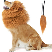 Lion Mane Dog Costume – Realistic Wig for Medium & Large Dogs