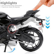 1:9 Scale Premium Alloy Motorcycle Model - High-Detail Collectible Replicat