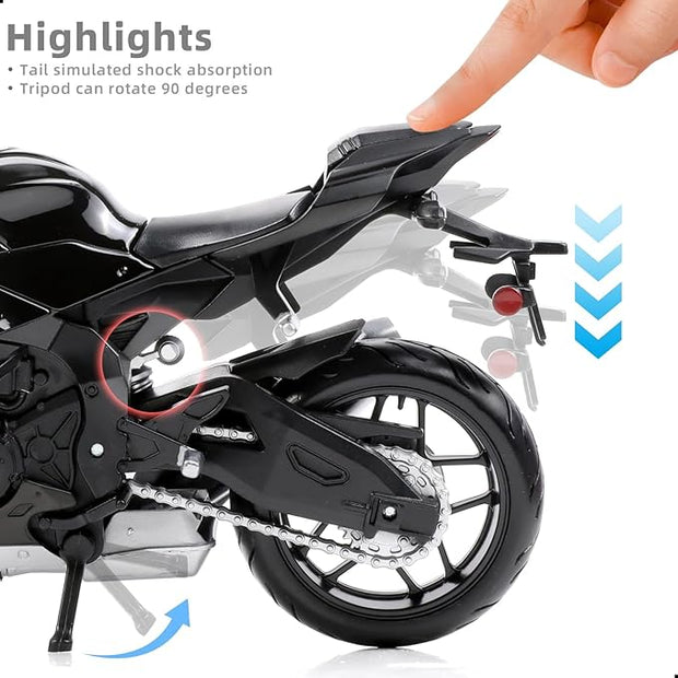 1:9 Scale Premium Alloy Motorcycle Model - High-Detail Collectible Replicat